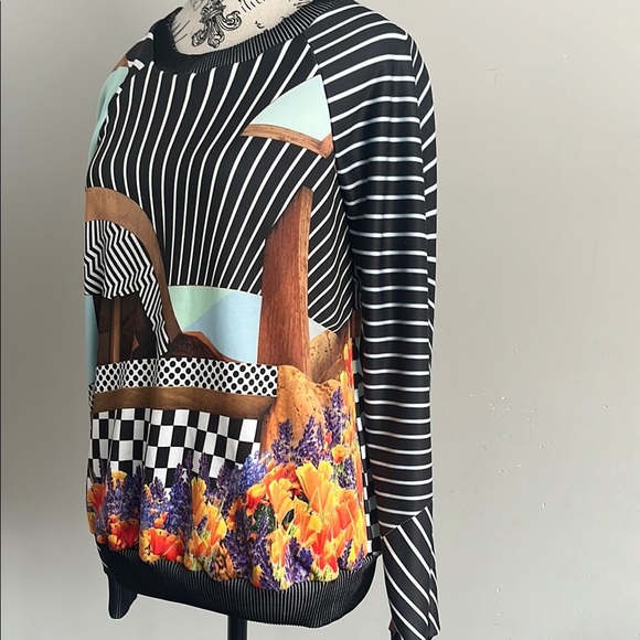 Clover Canyon Surrealism Abstract Sweater - Picture 3 of 5